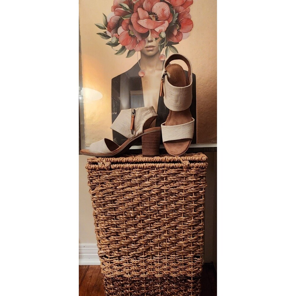 Toms Womens Majorca Cutout Sandal Natural Sz 9